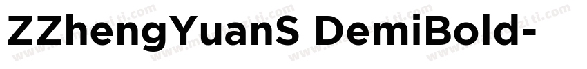 ZZhengYuanS DemiBold字体转换